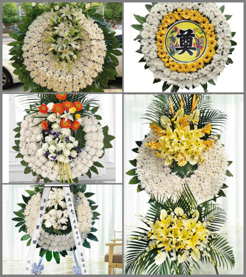 湖北孝感市云梦县伍洛镇伍洛寺社区花圈速递